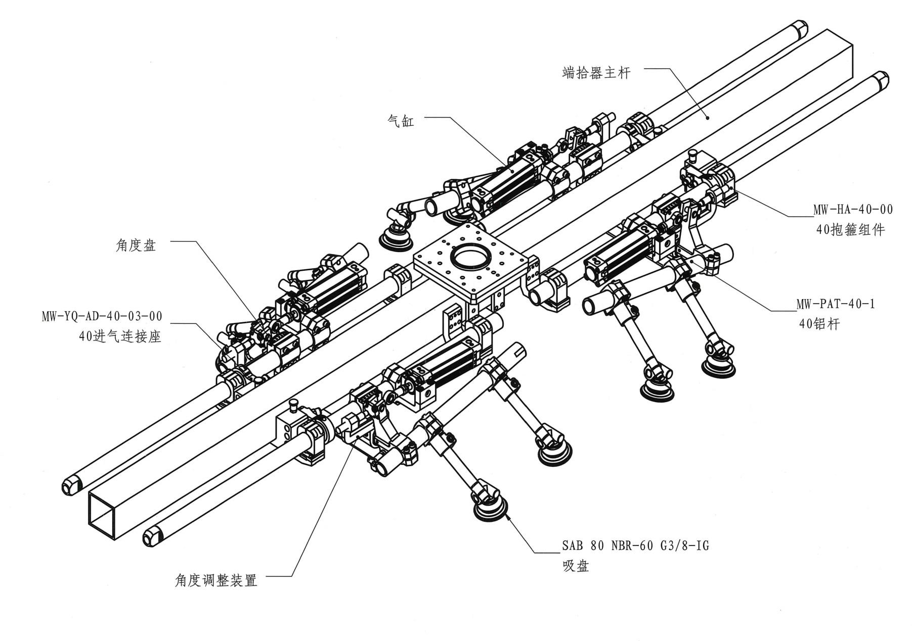 端拾器模块化结构示意图